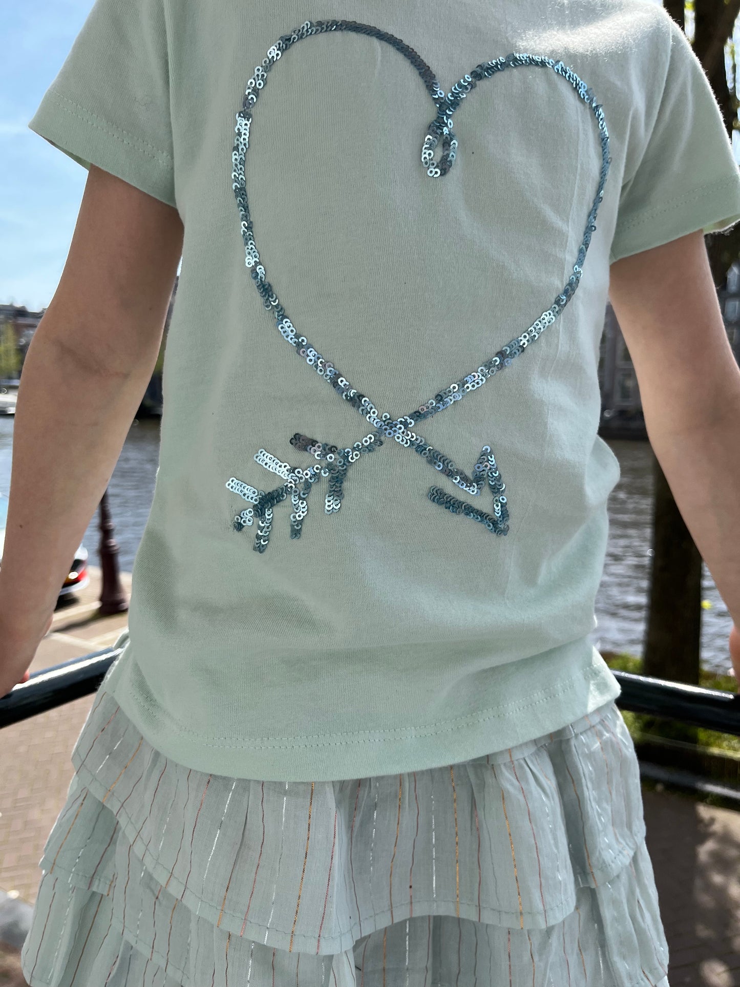 Zara T-shirt s/slv - Mint Spray