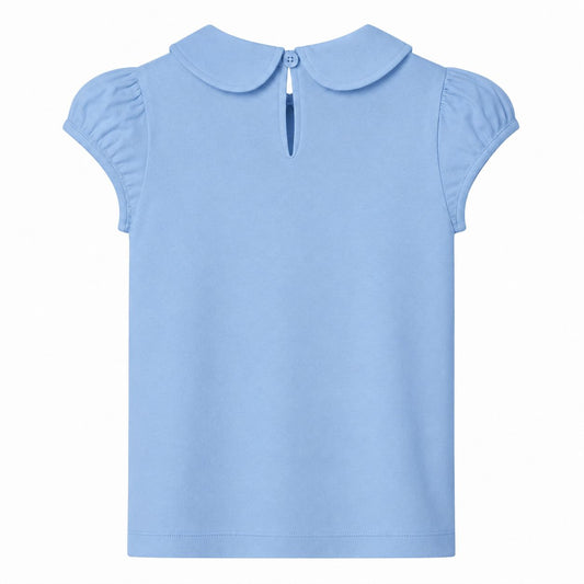 Heidi Top s/slv - Powder Blue