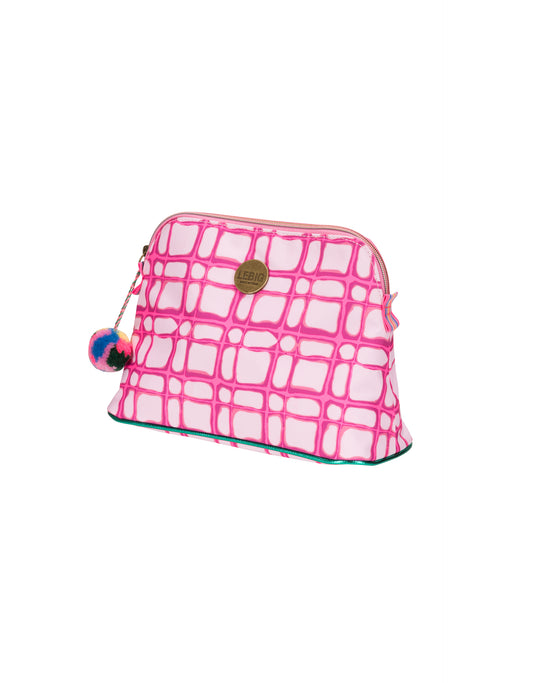 Seoul Cosmetic Bag - Bright Pink