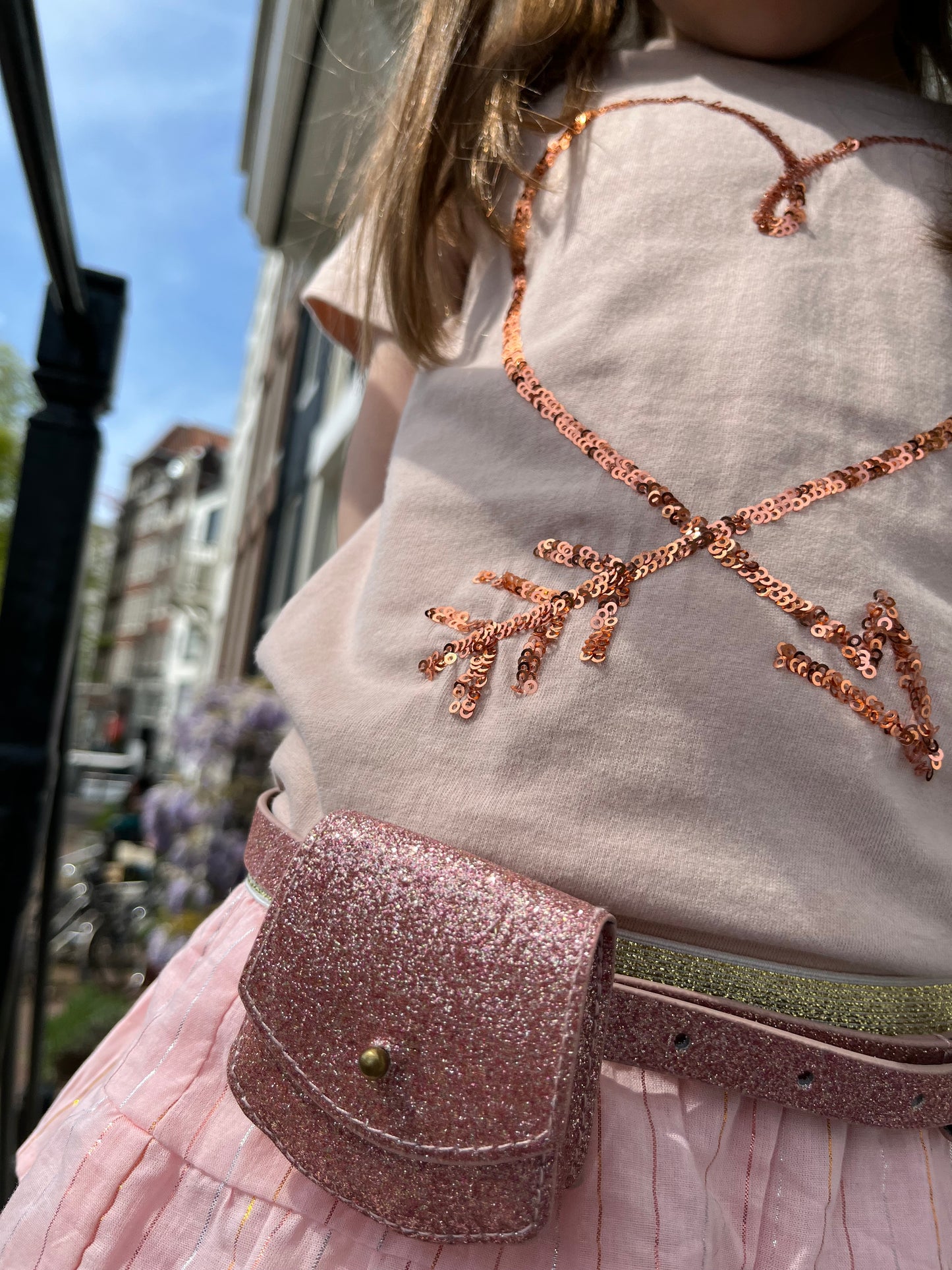 Zara T-shirt s/slv - Rose