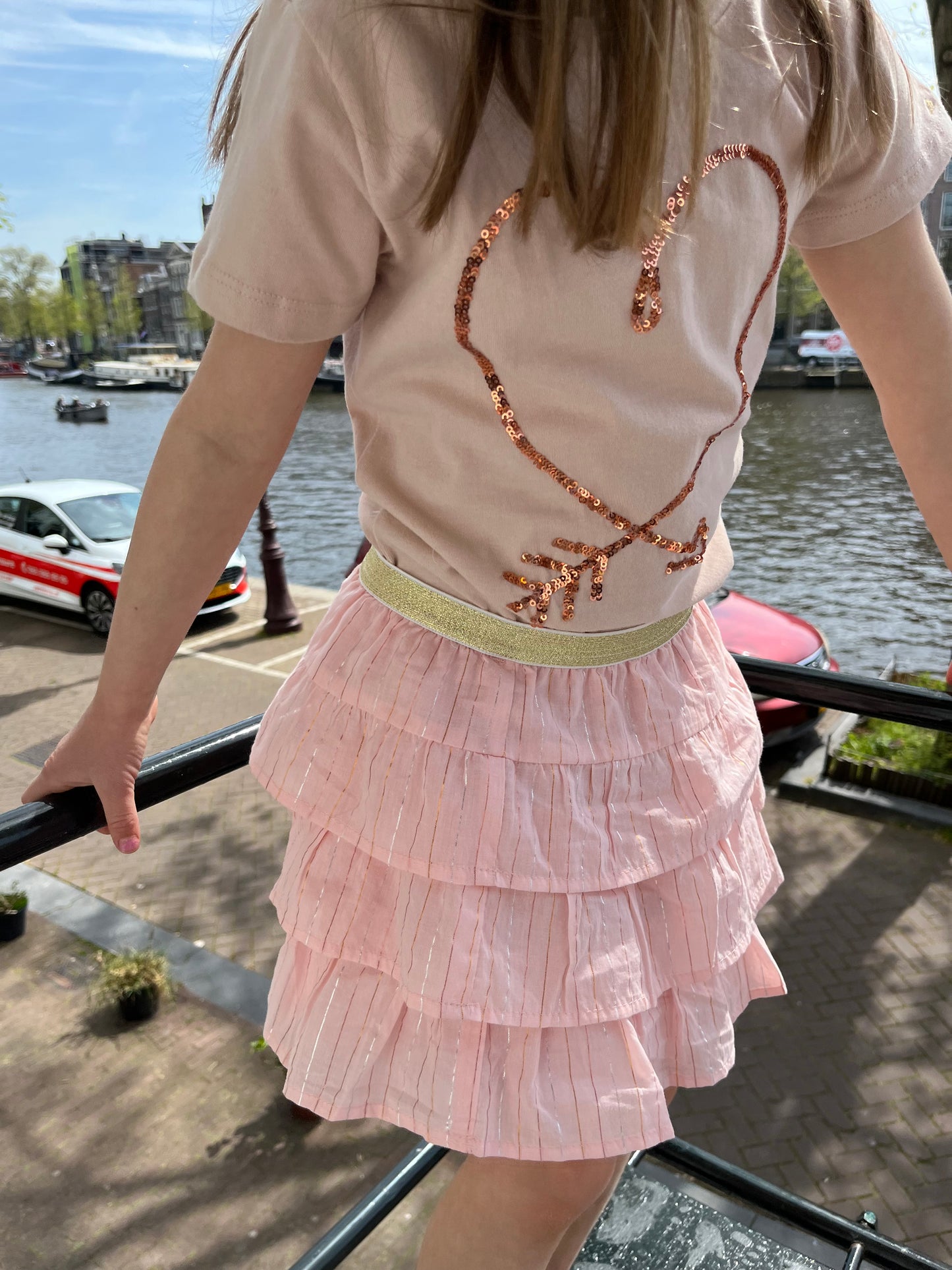 Zara T-shirt s/slv - Rose