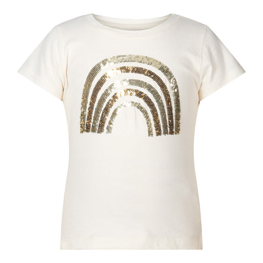 April T-shirt s/slv - Feather White