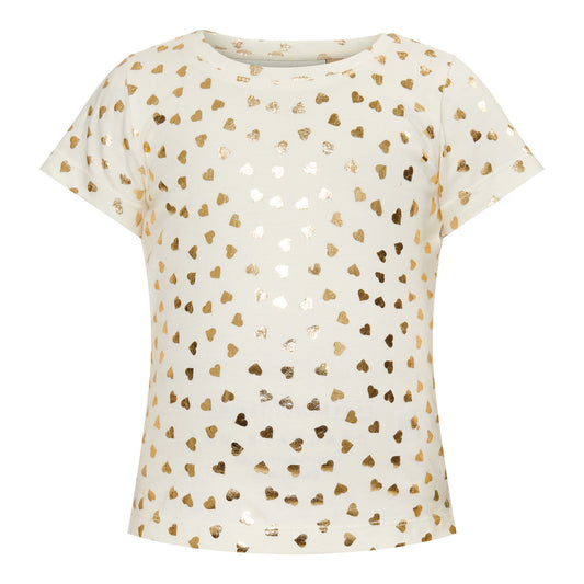 Ziva T-shirt s/slv - Feather White